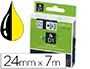 Imagen Cinta dymo 1000 negro-amarillo 24 mm x 7 m d1 2