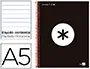 Imagen Cuaderno espiral liderpapel a5 micro antartik tapa forrada 120h 100 gr horizontal 5 bandas 6 taladros color negro 2