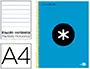 Imagen Cuaderno espiral liderpapel a4 micro antartik tapa forrada 120h 100 gr horizontal 5 bandas 4 taladros color azul 2