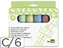 Imagen Tiza color liderpapel para suelo caja de 6 unidades colores surtidos 2