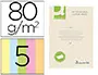 Imagen Papel color q-connect din a4 80 gr 5 colores surtidos paquete de 500 hojas 2