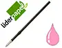 Imagen Recambio boligrafo liderpapel gummy touch retractil 1,0 mm tinta rosa bolsa 10 uds 2
