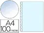 Imagen Funda multitaladro q-connect din a4 100 mc cristal bolsa de 10 unidades 2