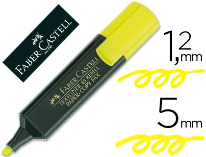 Imagen Rotulador faber fluorescente 48-07 amarillo.