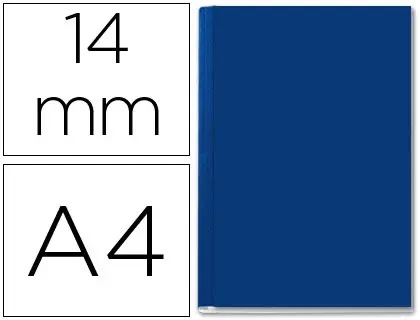 Imagen TAPA DE ENCUADERNACION RIGIDA AZUL 106A140 H. 10un