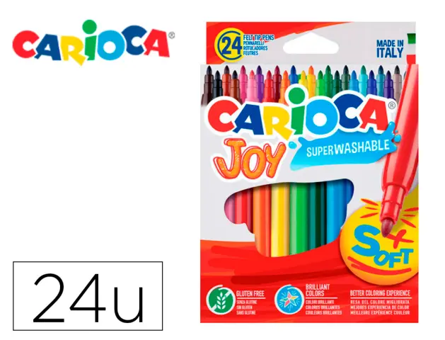 Imagen ROTULADORES CARIOCA JOY 24 COLORES