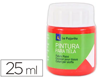 Imagen PINTURA PARA TELA LA PAJARITA ESCARLATA 25 ML