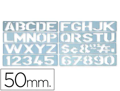 Imagen PLANTILLA ROTULACION 1700 LETRAS/N