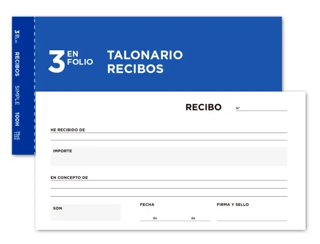 Imagen TALONARIO RECIBO ORIGINAL APAISADO