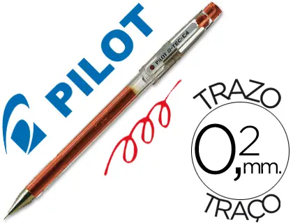 Imagen Boligrafo pilot punta aguja g-tec-c4 rojo