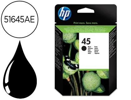 Imagen INK-JET NEGRO ORIGINAL  HP N  45