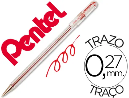 Imagen Boligrafo pentel bk-77 b rojo