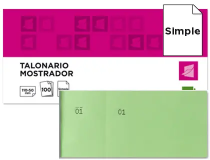 Imagen TALONARIO LIDERPAPEL 6/4 VERDE