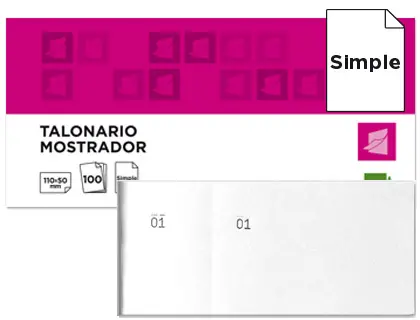 Imagen TALONARIO LIDERPAPEL MOSTRADOR BLANCO