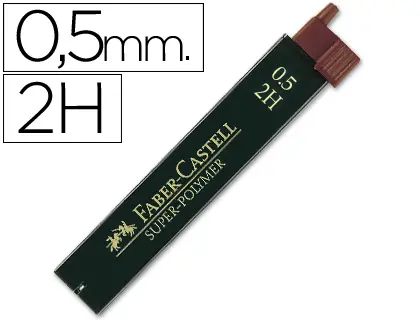 Imagen MINAS FABER CATELL 0.5MM 2H GRAFITO