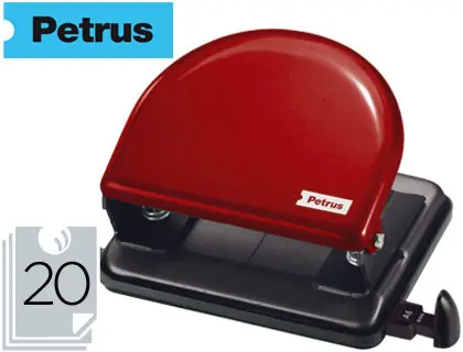 Imagen Taladrador petrus 52 rojo -capacidad 20 hojas