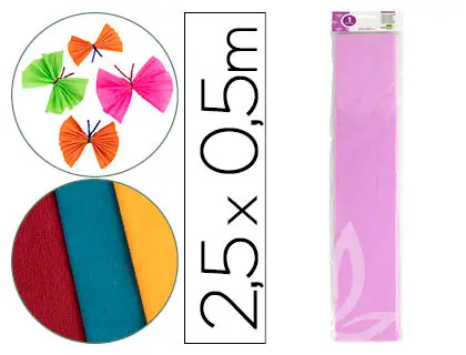 Imagen PAPEL CRESPON 0.5X2.5 LILA