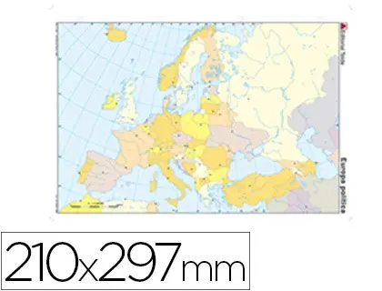 Imagen MAPA MUDO COLOR EUROPA POLITICO