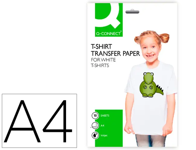 Imagen PAPEL Q-CONNET TRANSFERCIA A4 10HOJ