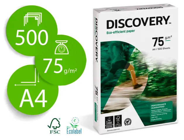 Imagen PAPEL MULTIFUNCION DISCOVERY A4 75G