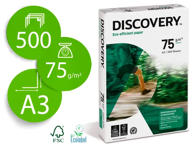 Imagen PAPEL MULTIFUNCION DISCOVERY A3 75