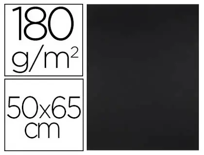 Imagen CARTULINA LIDERPAPEL 50X65 180G NEGRA