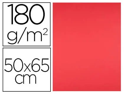 Imagen CARTULINA LIDERPAPEL 50X65 ROJA