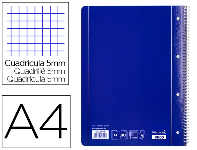 Imagen BLOC TAPA AZUL MICROPERFORADO 5MM