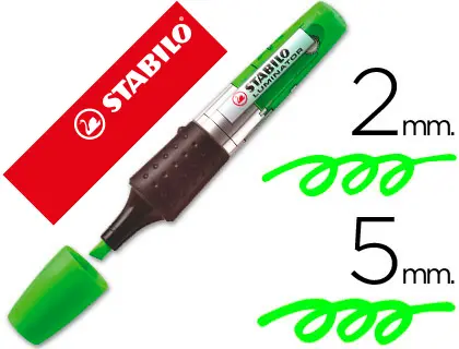 Imagen Rotulador stabilo boss luminator verde tinta liquida