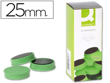 Imagen IMANES PIZARRA Q-CONNET 25MM VERDE