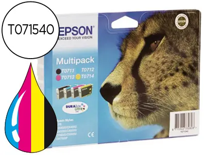 Imagen MULTIPACK EPSON STYLUS T0715 4 UNID