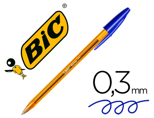 Imagen BOLIGRAFO BIC CRISTAL PUNTA FINA AZUL