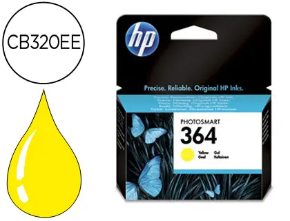 Imagen INK JET HP 364 ORIGINAl YELLOW
