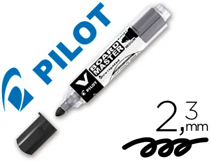 Imagen Rotulador pilot para pizarra blanca negro tinta liquida trazo 2,3mm