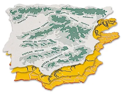 Imagen Plantilla plastico mapa espaa -bolsa de 3 22x18 cm