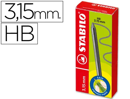 Imagen MINAS STABILO EASY ERGO GRAFITO 3.15mm