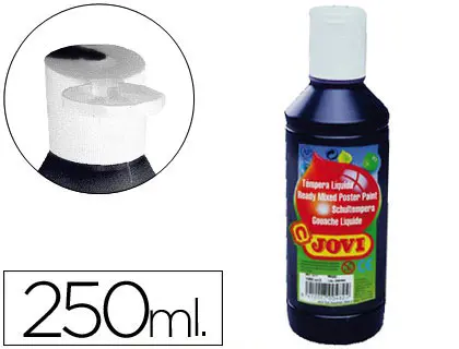 Imagen TEMPERA LIQUIDA JOVI 250ML NEGRO