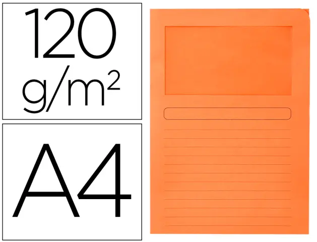 Imagen SUBCARPETA CARTULINA DIN A4 NARANJA VENTAN