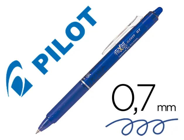 Imagen Boligrafo pilot frixion clicker borrable 0,7 mm color azul