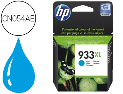 Imagen INK JET ORIG. HP 933XL CYAN