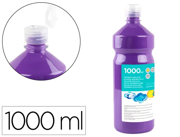 Imagen TEMPERA LIQUIDA ESCOLAR 1000 ML VIOLETA