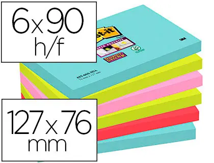 Imagen BLOC DE NOTAS ADHESIVAS QUITA Y PON POST-IT SUPER