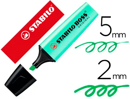 Imagen ROTULADOR FLUORESCENTE STABILO PIZCA DE MENTA
