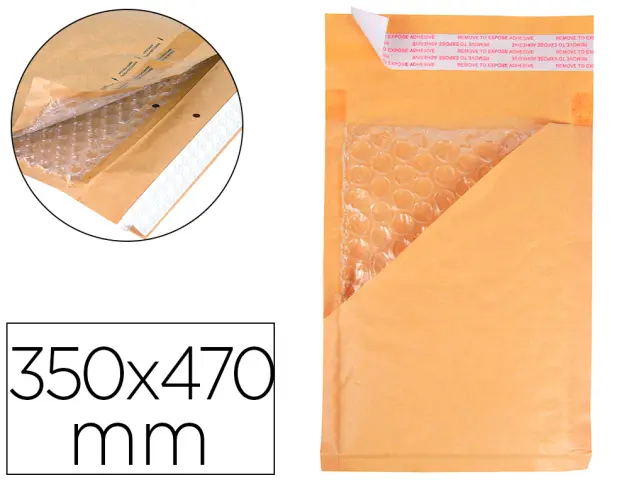 Imagen Sobre burbujas crema 350 x 470 mm caja 50 und