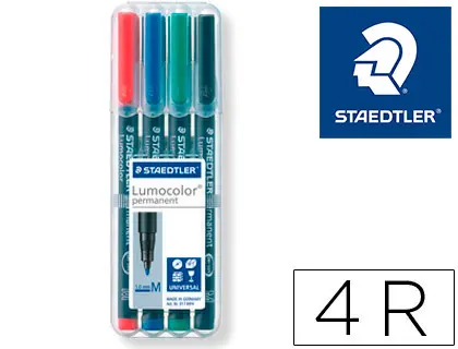 Imagen ROTULADORES STAEDTLER LUMOCOLOR 4 COLORES