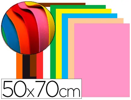 Imagen GOMA EVA 50X70CM 1.5 MM ESPESOR SURTIDA 10 UND