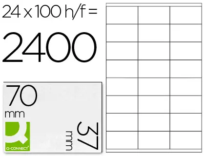 Imagen ETIQUETA ADHESIVA 70X37 C/100 H