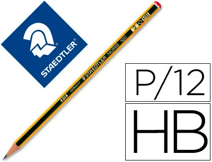 Imagen Lapices de grafito staedtler noris n.2 hb  