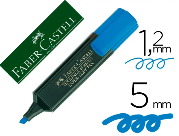 Imagen Rotulador faber fluorescente 48-51 azul