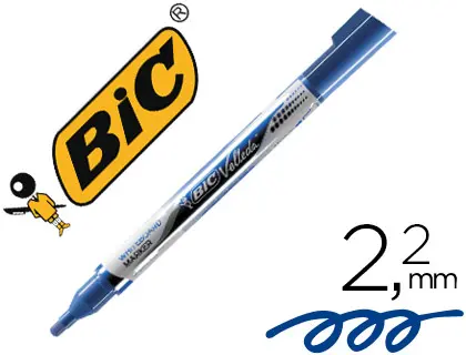 Imagen Rotulador bic velleda liquid pocket punta redonda 2,2 mm azul